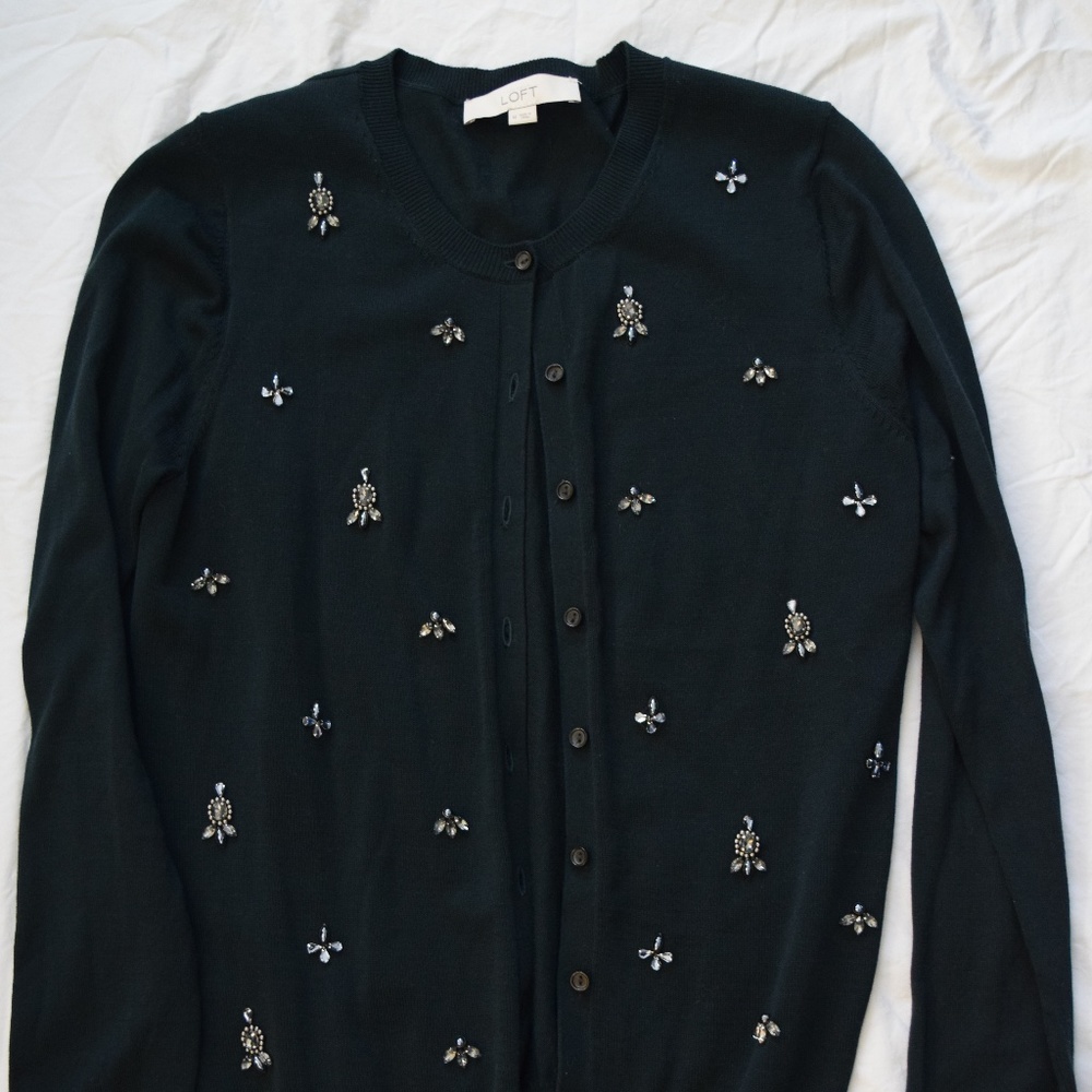 Forest Green Loft Sweater Size Medium (M)